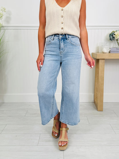 The Perfect Pick Cropped Wide Leg Jeans in Multiple Inseams