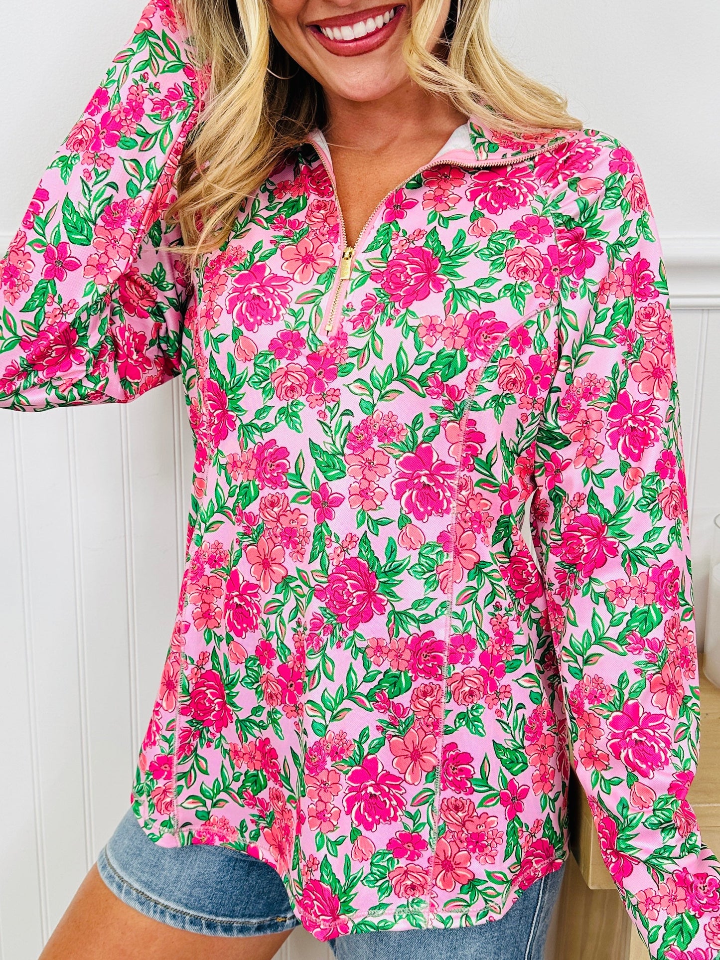 Where Spring Begins Top in Maui Print