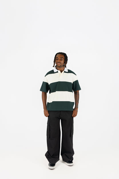 Short Sleeve Striped Polo