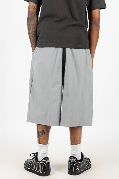 Oversized Nylon Shorts