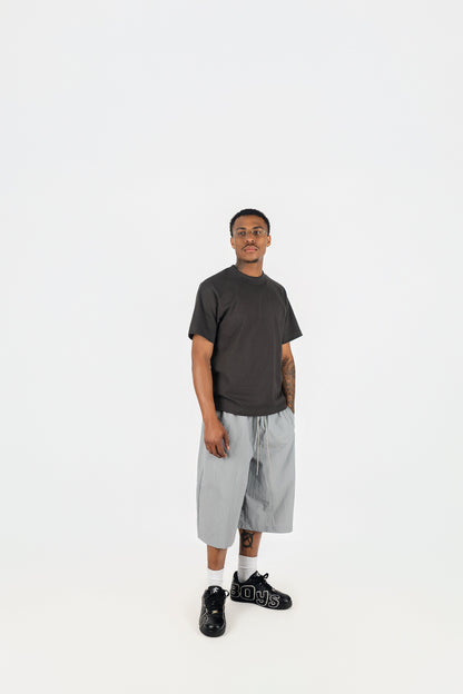 Oversized Nylon Shorts