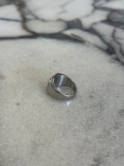 Bold Signet Ring Silver