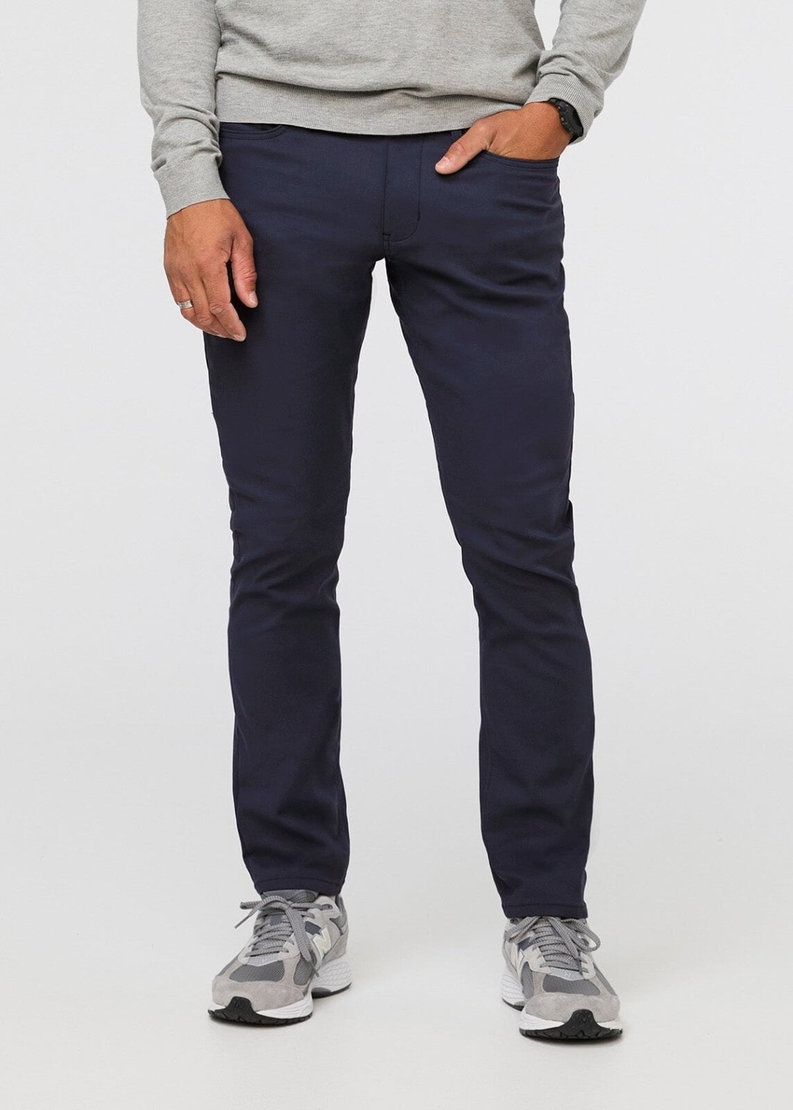 NuStretch Relaxed Taper 5 Pocket - Navy
