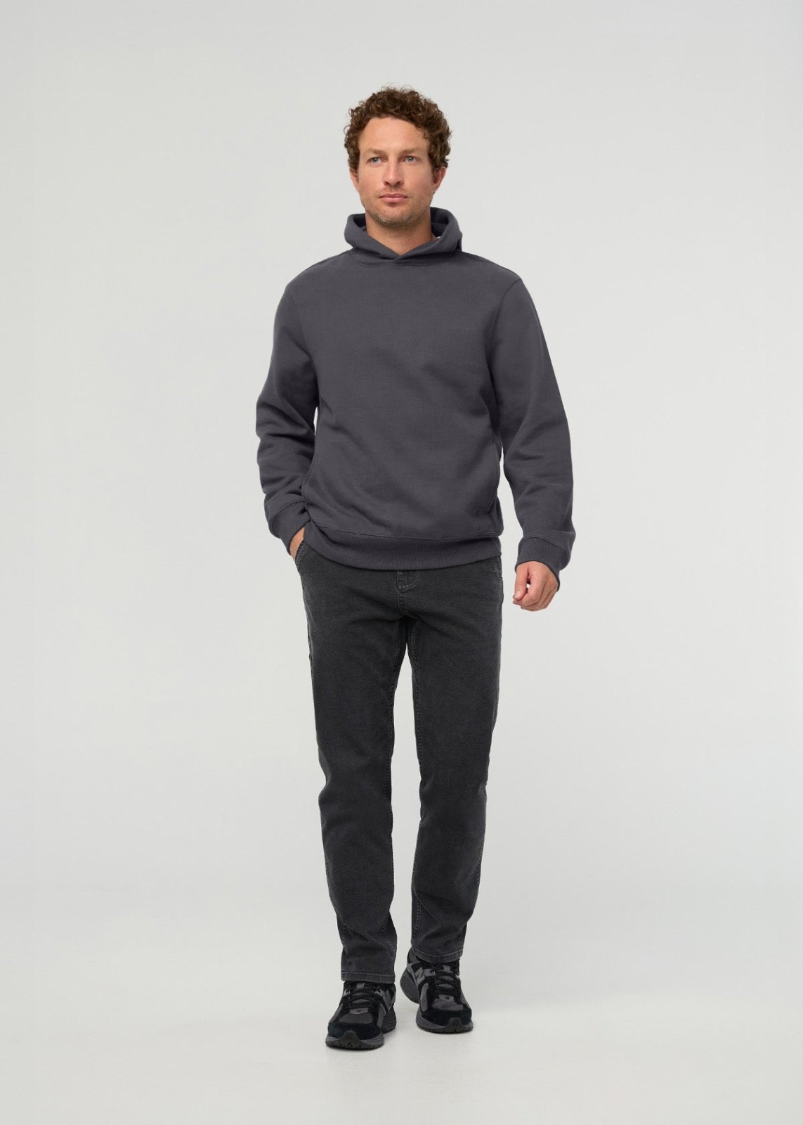DuraSoft Fleece Motion Hoodie - Washed Grey