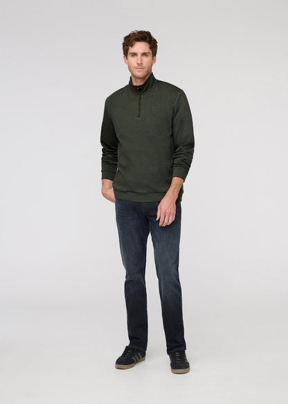 Performance Flannel Quarter Zip - Heather Peat