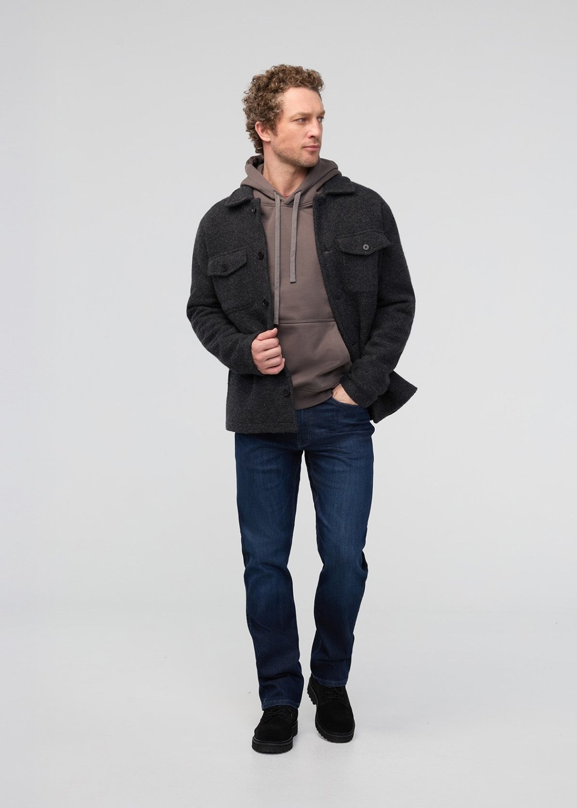 ThermaSoft Merino Field Shirt - Heather Charcoal