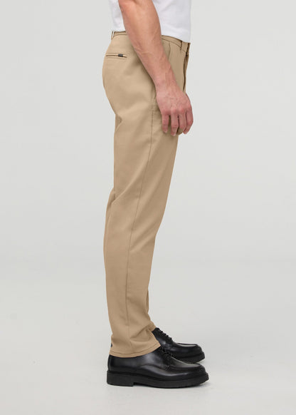 NuStretch Relaxed Taper Trouser - Desert Khaki