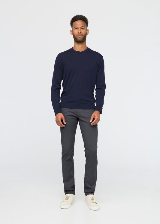NuStretch Slim Straight Trouser - Charcoal