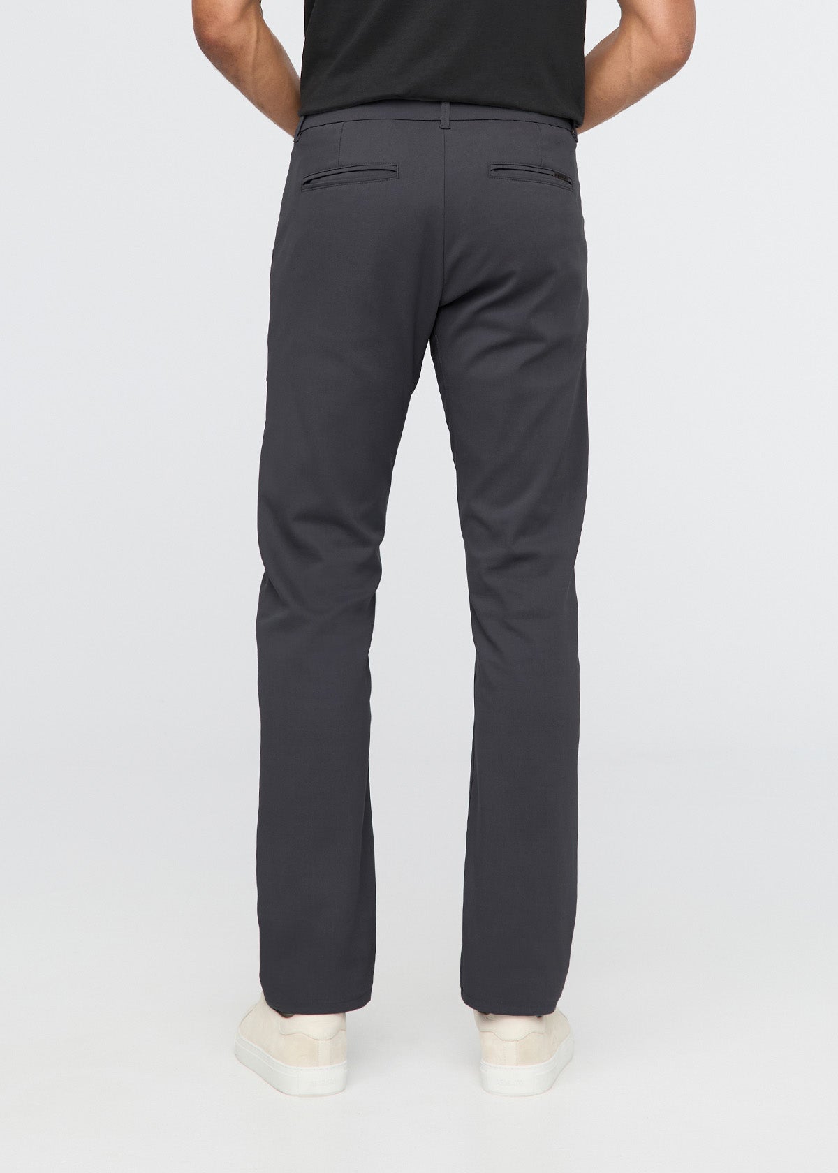 NuStretch Slim Straight Trouser - Charcoal