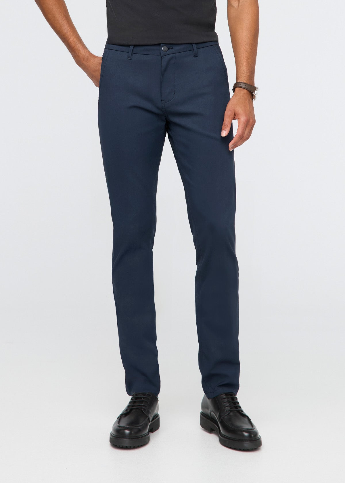 NuStretch Slim Straight Trouser - Navy