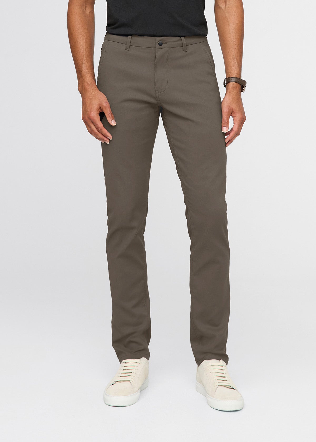 NuStretch Slim Straight Trouser - Thyme