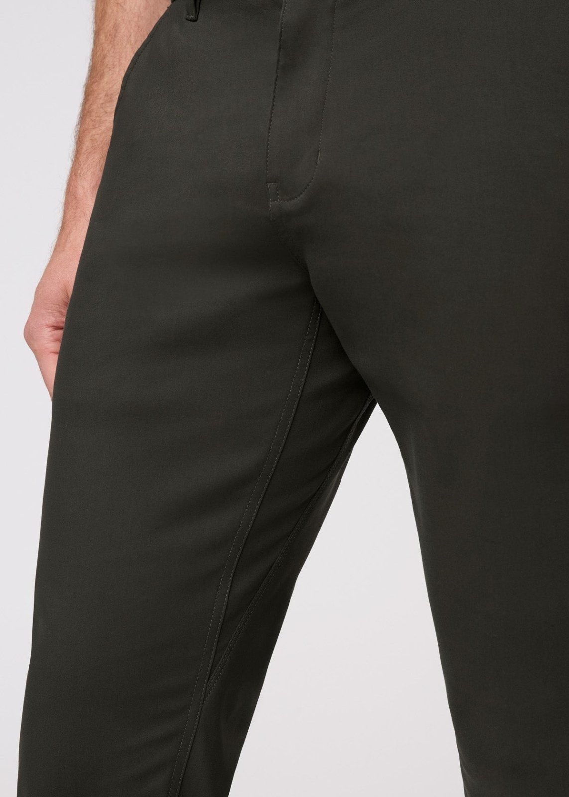 NuStretch Slim Straight Trouser - Evergreen