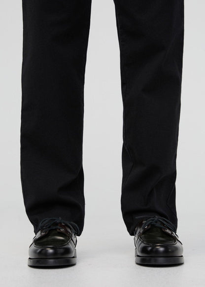 Stretch Canvas Relaxed Straight Chino - Onyx