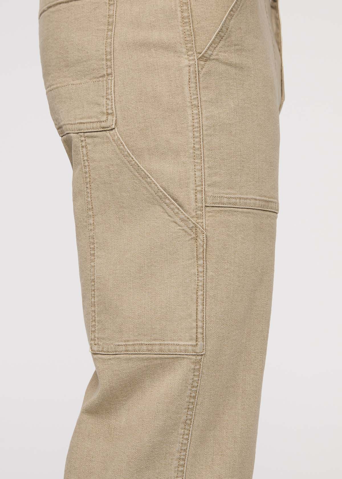 Stretch Canvas Utility Pant - Tan