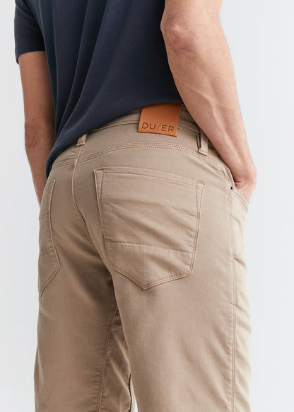 No Sweat Short Slim - Desert Khaki