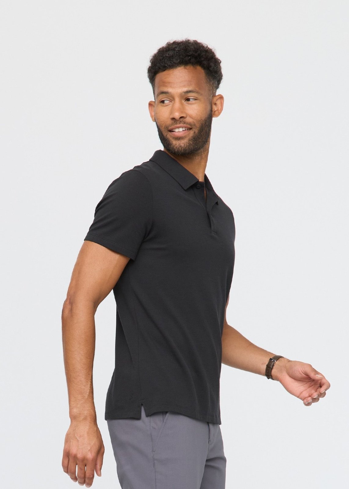 Air Flow Pique Polo - Black