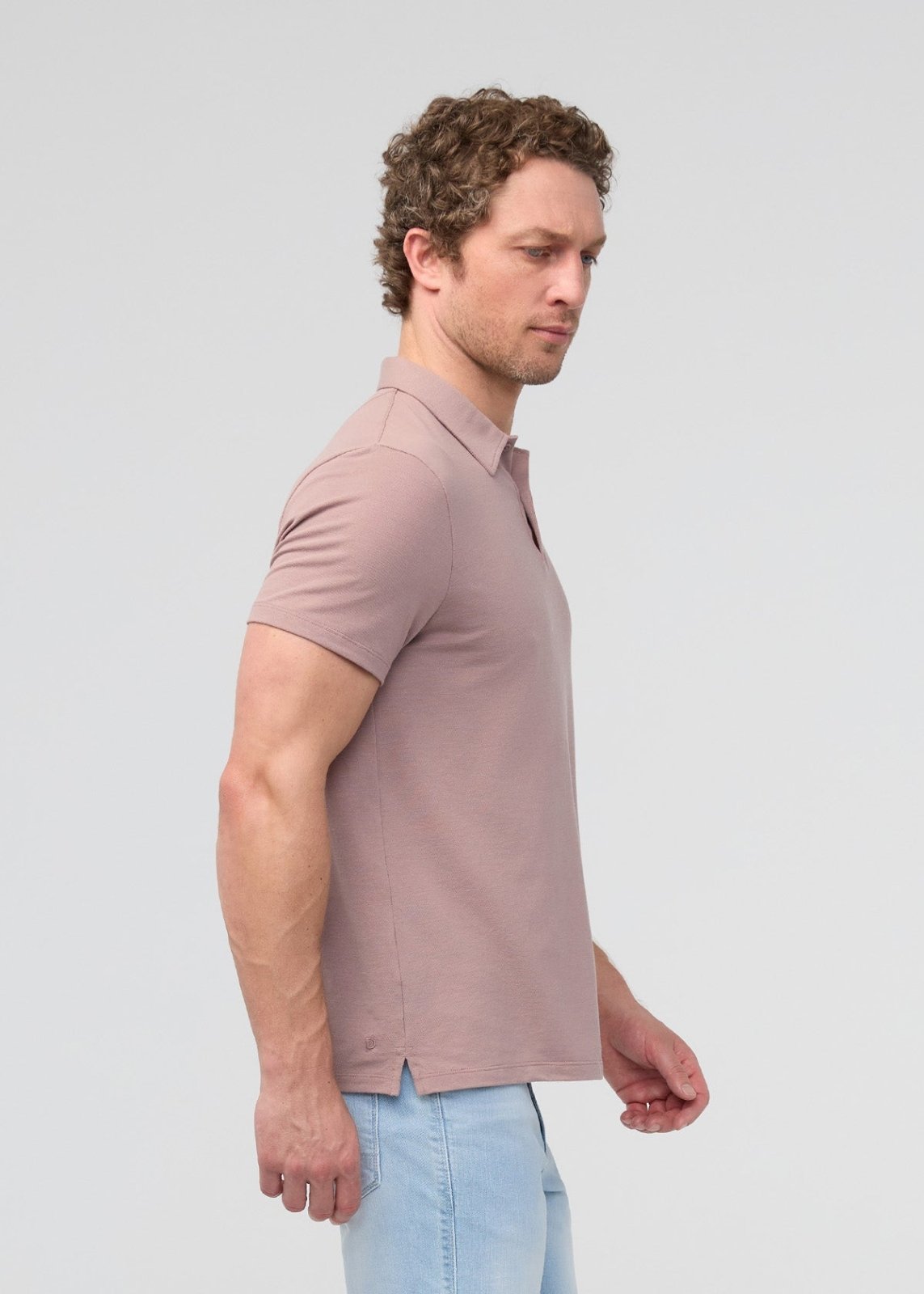 Air Flow Pique Polo - Hazy Mauve