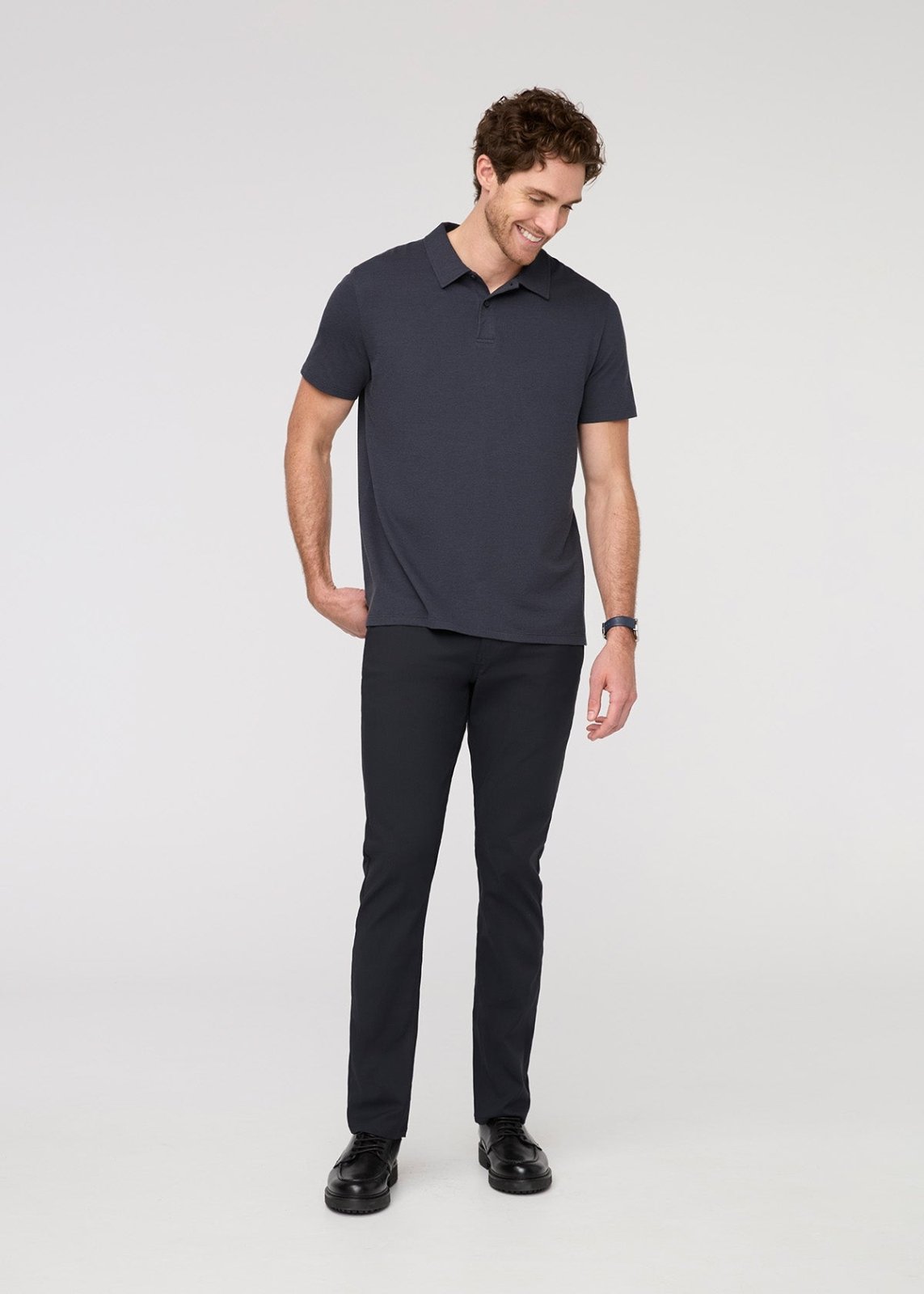 Air Flow Pique Polo - Navy