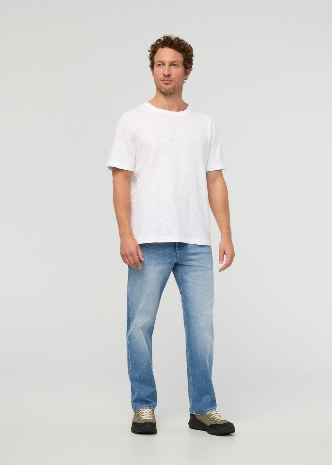 Midweight Slub Jersey Tee - White