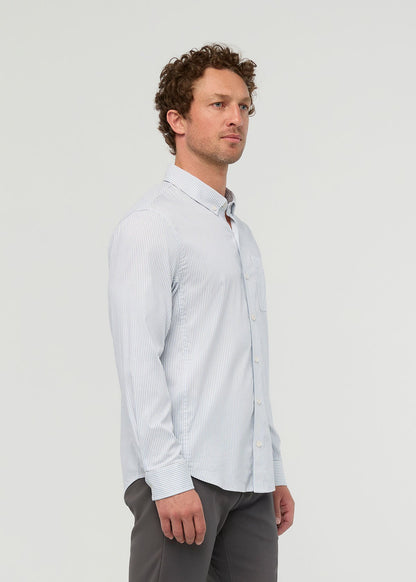 Cloudweight Twill One Pocket Shirt - Blue Stripe
