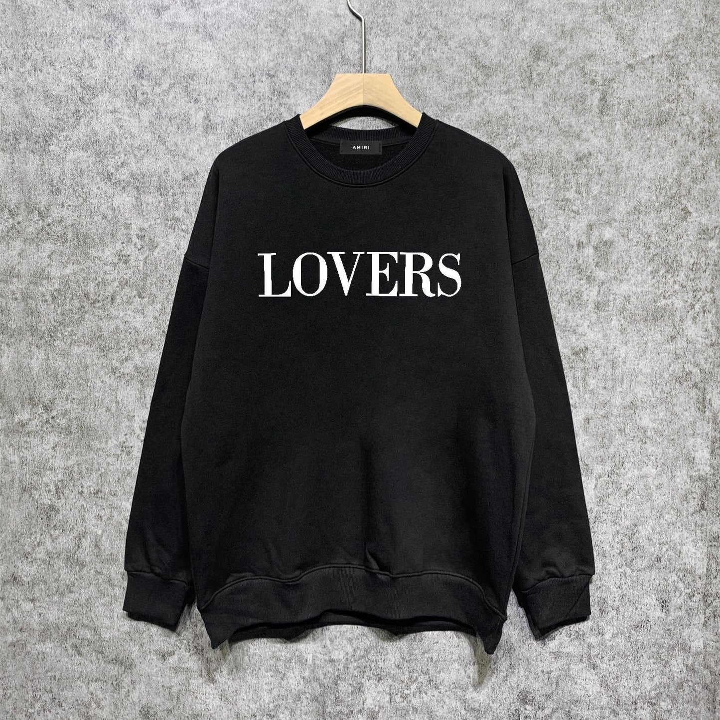 Amiri Long Sleeved Shirt Fashion Brand Crew Sweatshirts round Neck Sweater