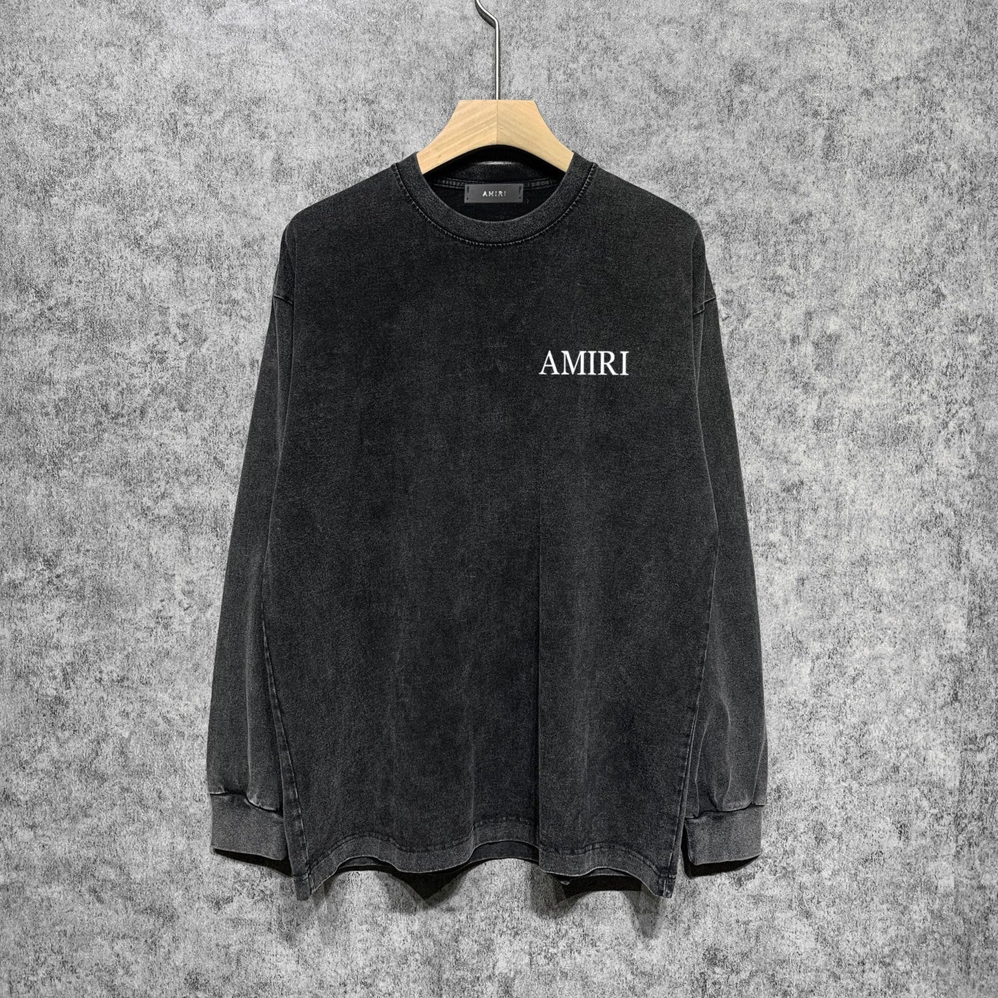 Amiri Long-Sleeve Shirt Creative Pattern Vintage Long Sleeve T-shirt