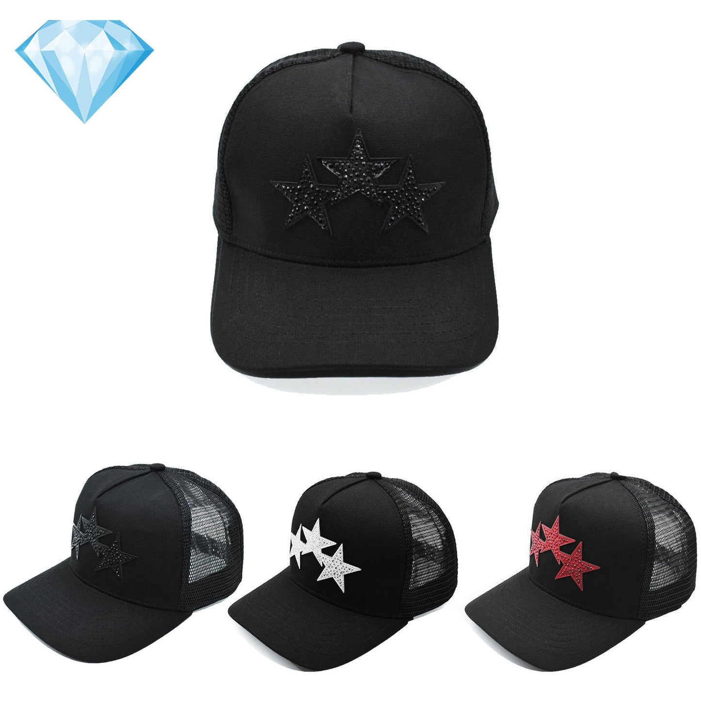 Amiri hat embroidery diamond
