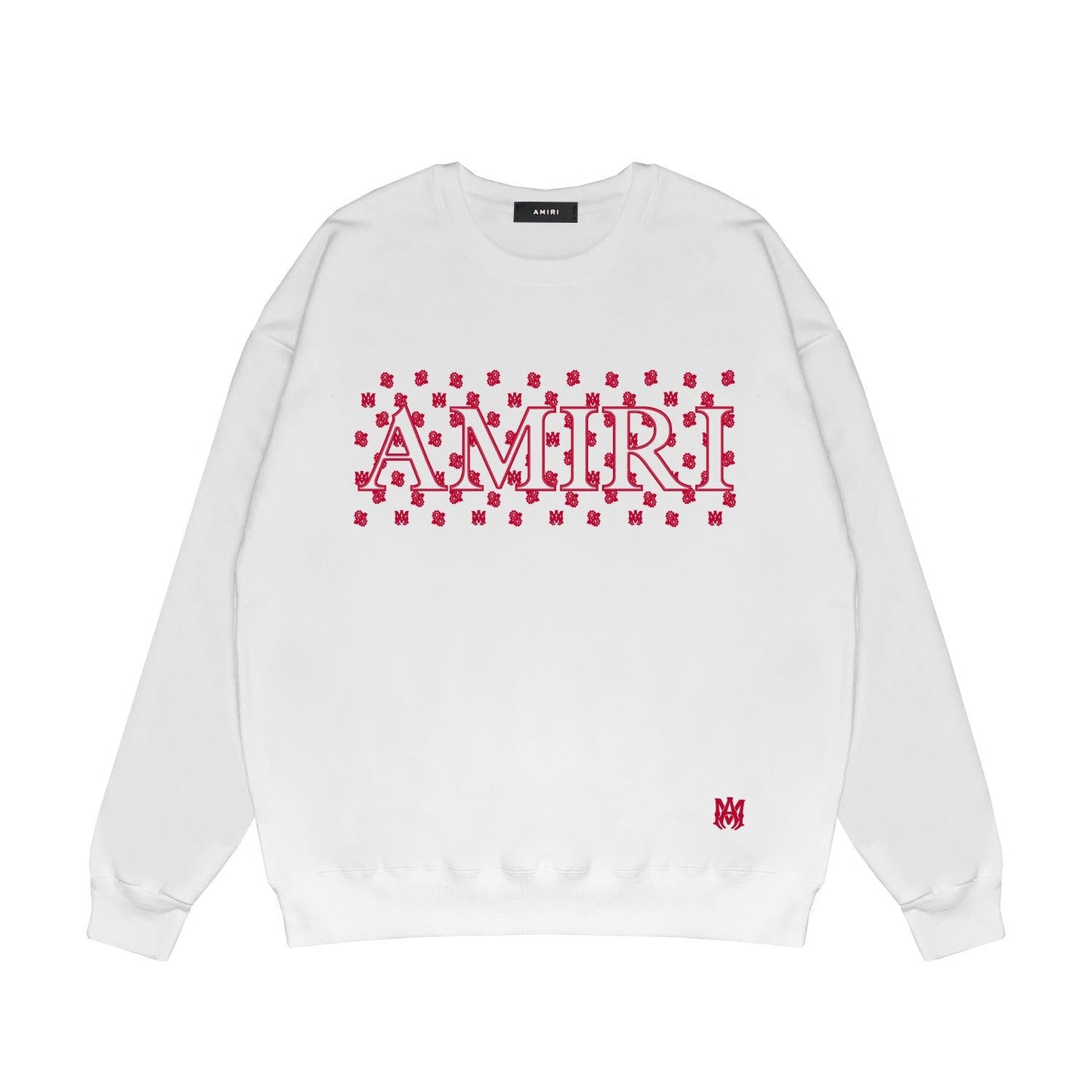 Amiri Long Sleeved Shirt Fashion Brand Crew Sweatshirts round Neck Sweater