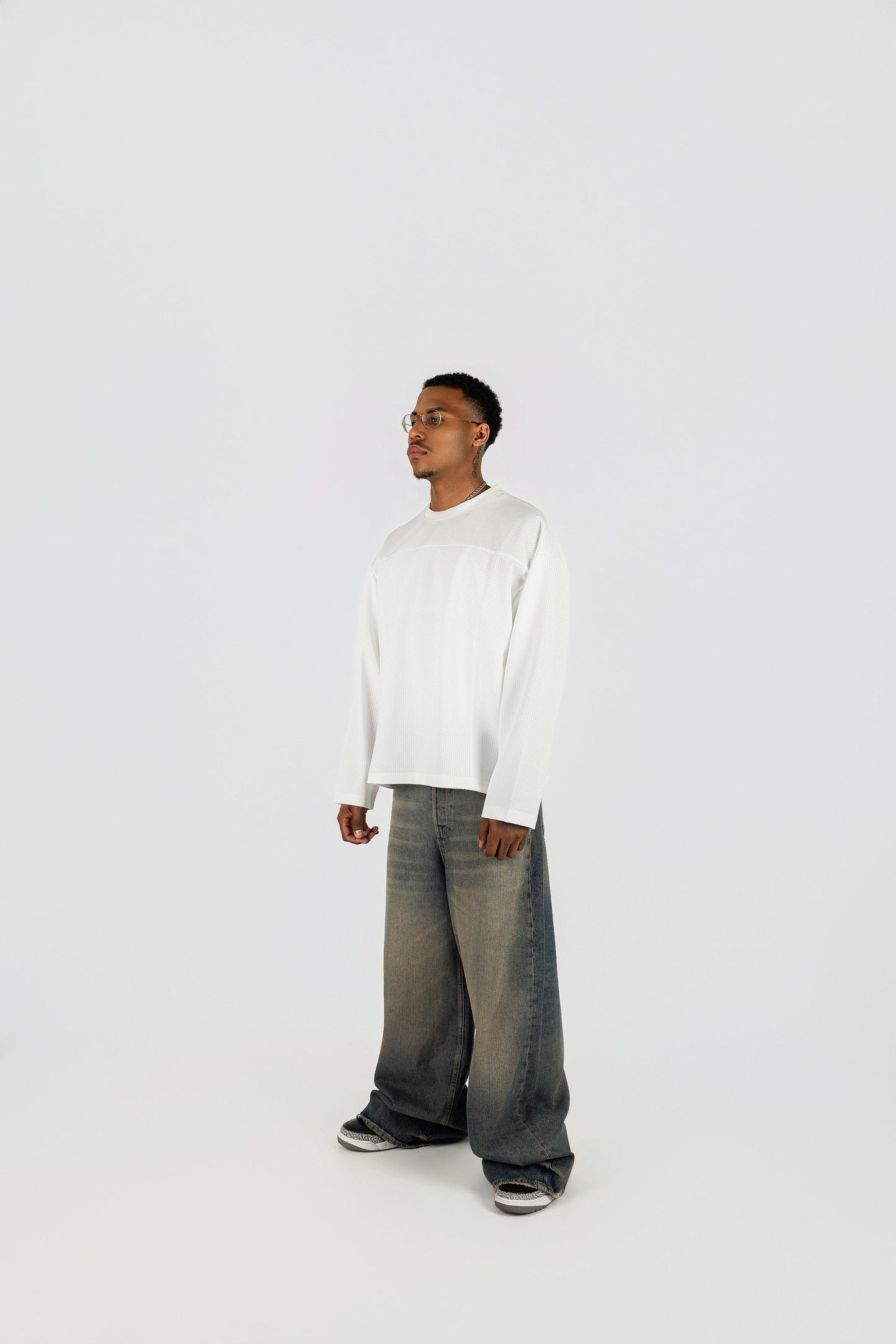 Long Sleeve Mesh Jersey