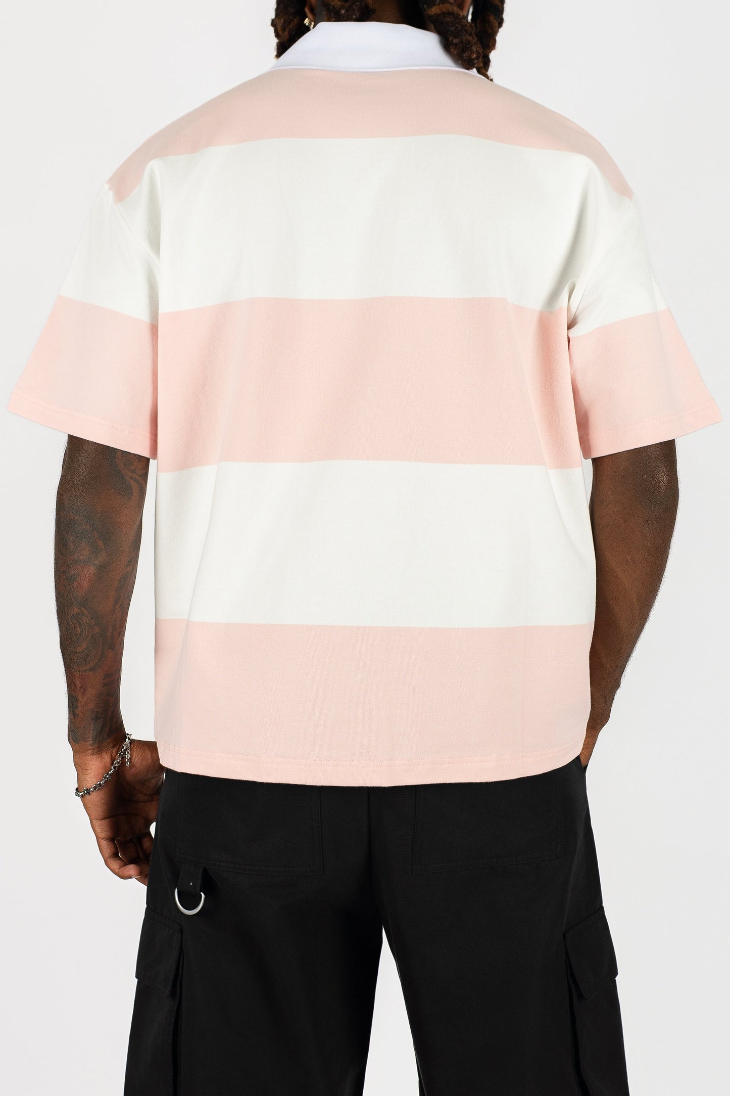 Short Sleeve Striped Polo