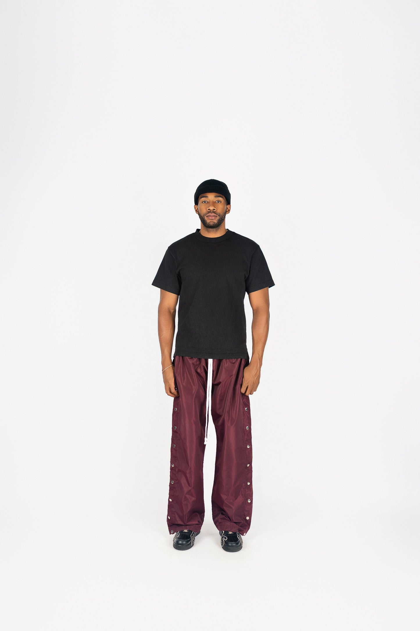 Side Snap Nylon Pants