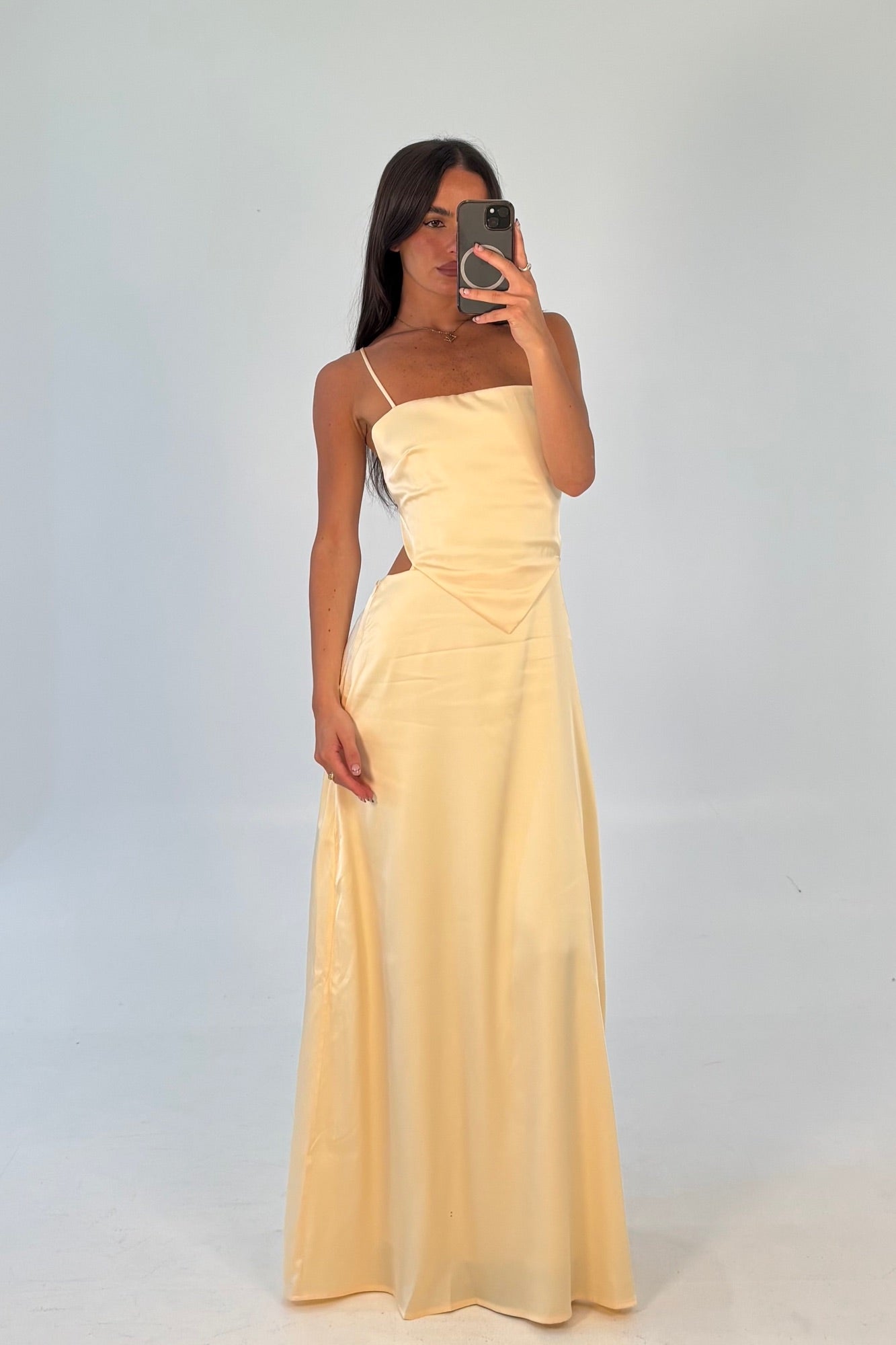 Gloria Maxi Dress Lemon - FINAL SALE