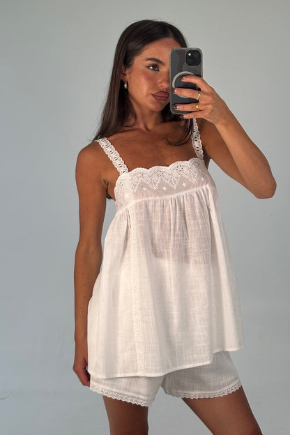 Alora Lace Set White
