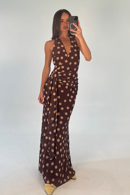Grace Maxi Dress Chocolate