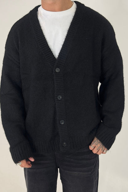 Knitted Oversize Cardigan Black - FINAL SALE