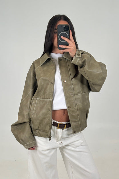 Jorja Bomber Jacket Natural