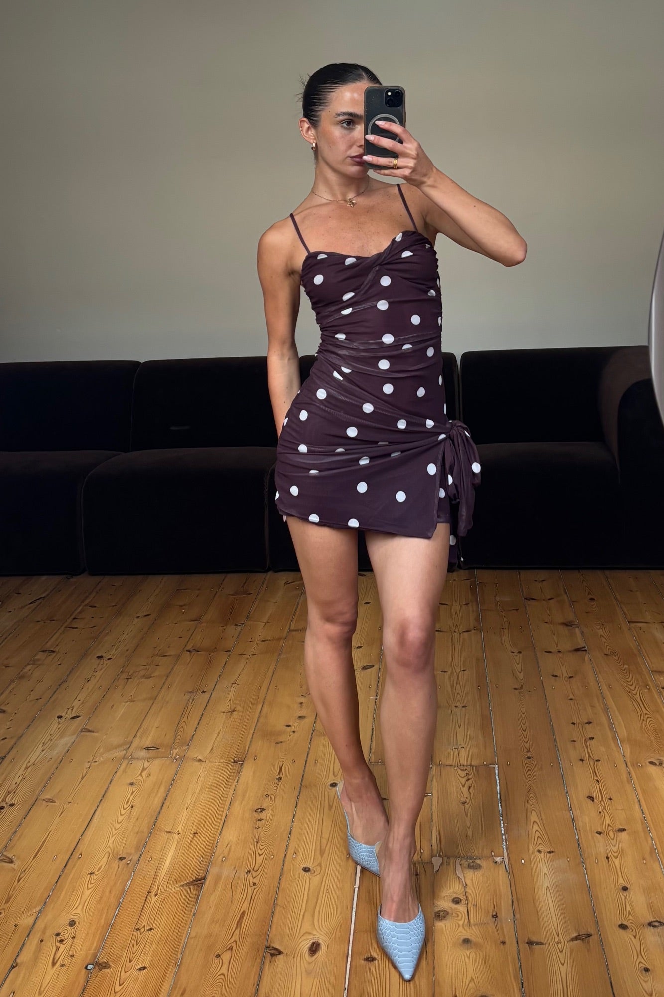 Esme Mini Dress Chocolate - FINAL SALE