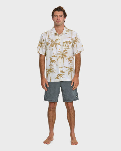 Waterman Off The Grid Shirt - Bone White