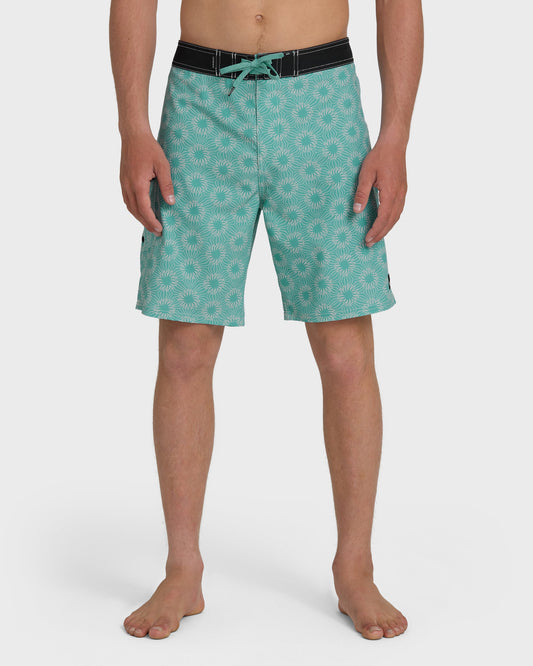 Ocean Mayhem 19" Boardshorts - Aqua