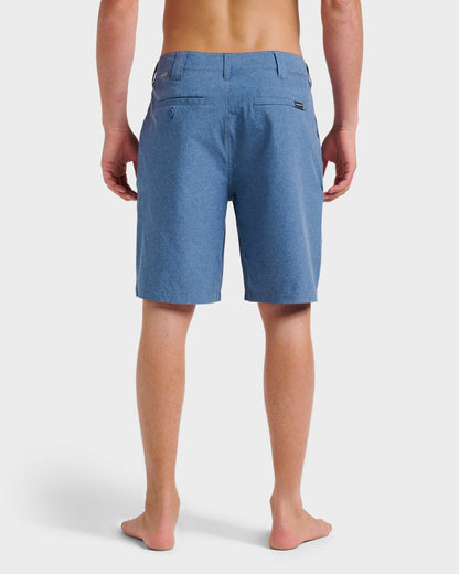 Union Heather 20" Amphibian Hybrid Shorts - Indigo Mist