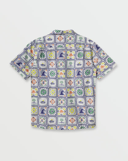Quiksilver x Pacifico Baja Casual Short Sleeve Shirt - Off White