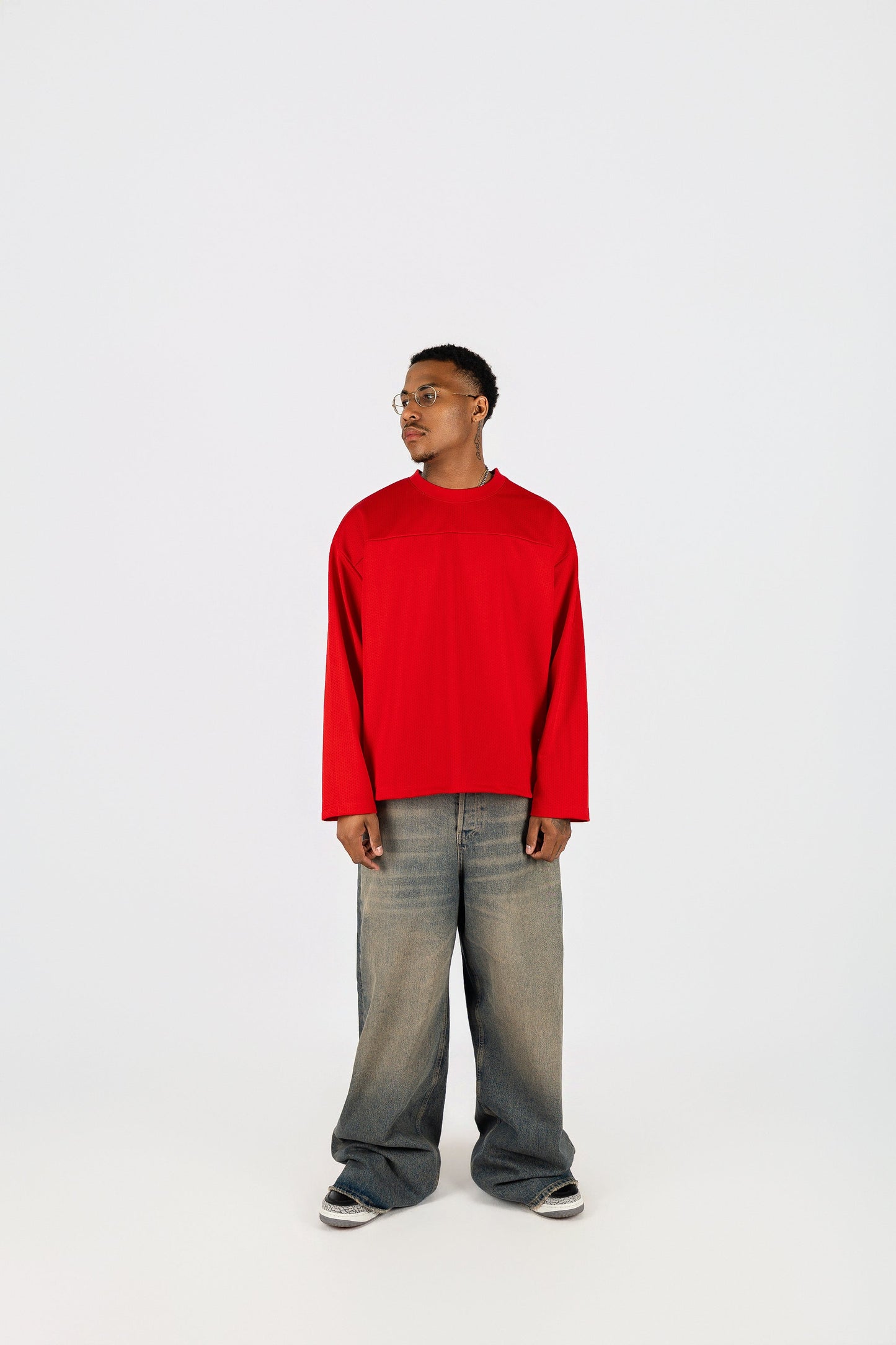 Long Sleeve Mesh Jersey
