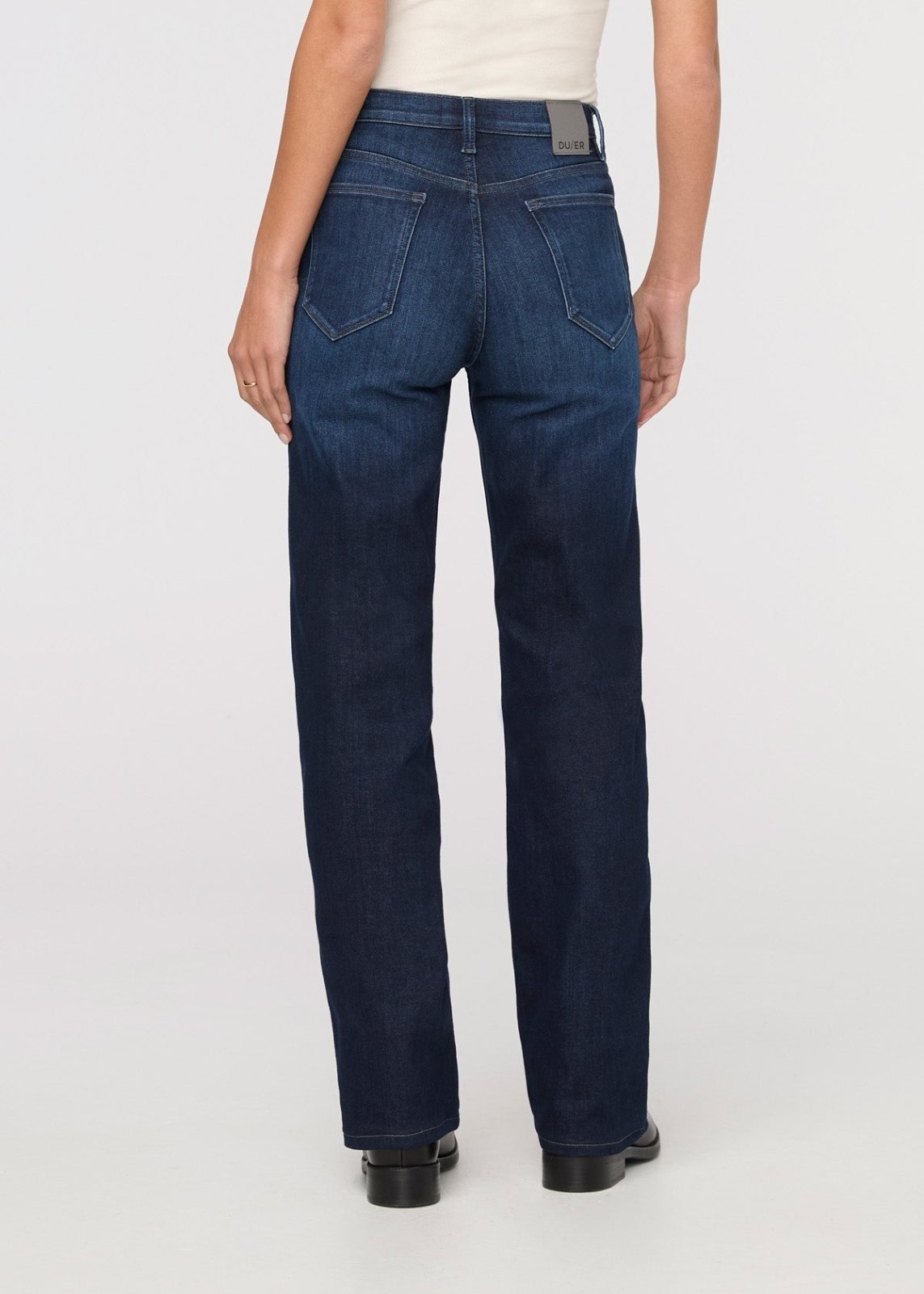 Tech Fleece Denim High Rise Straight - Dark Indigo