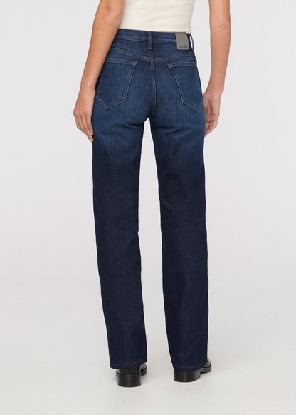 Tech Fleece Denim High Rise Straight - Dark Indigo