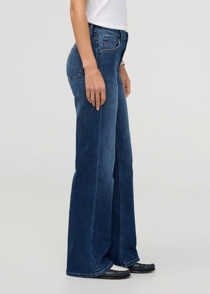Performance Denim+ High Rise Wide Leg - Night Harbour