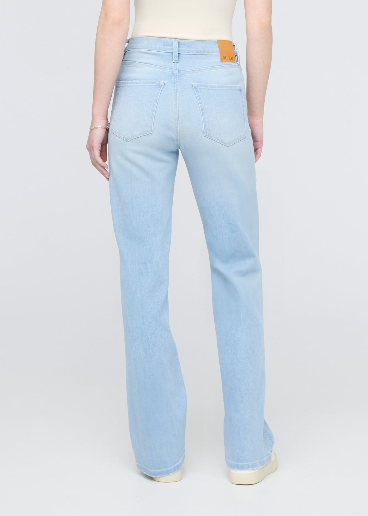 Performance Denim+ High Rise Straight - Sun Faded Blue