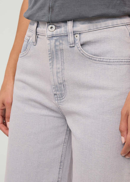 Performance Denim+ High Rise Wide Leg Crop - Quartz Fade