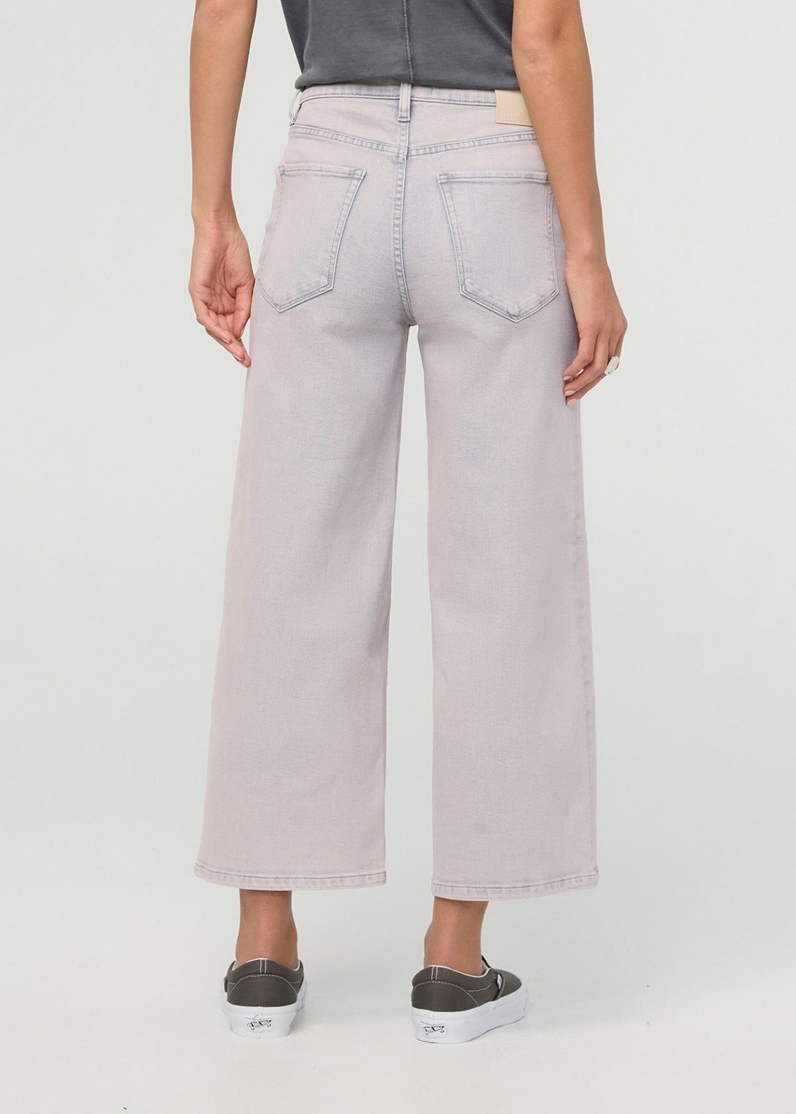 Performance Denim+ High Rise Wide Leg Crop - Quartz Fade