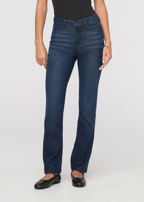 No Sweat Denim High Rise Slim Straight