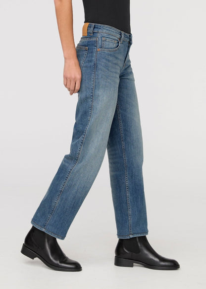 Performance Denim Mid Rise Straight - Blue Ash